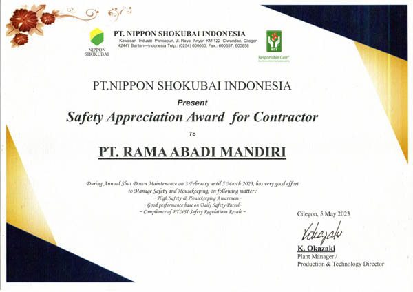 02. RAMA SAFETY APPRECIATION AWARD FOR CONTRACTOR. 05 MAY 2023-min